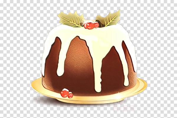 Пудинг на белом фоне