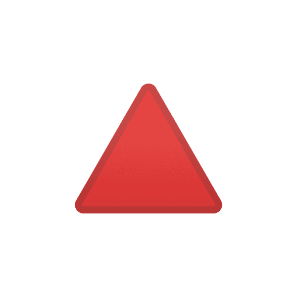 Emoji красный треугольник