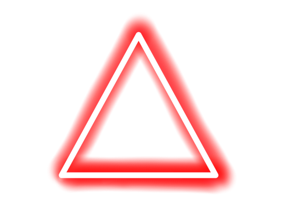 Значок красный треугольник
