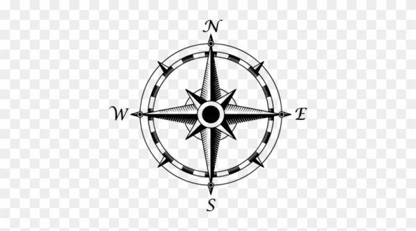 Обозначение севера на прозрачном фоне