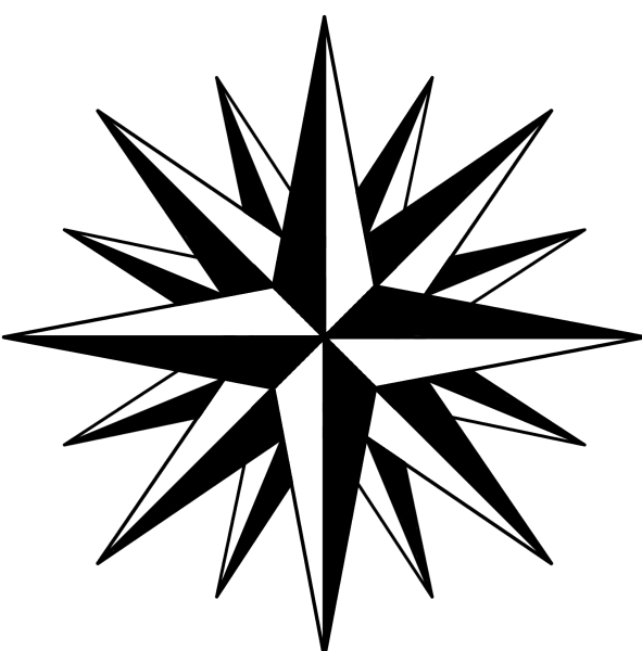 Восьмиконечная звезда роза ветров