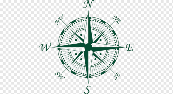 Роза ветров Север Юг Запад