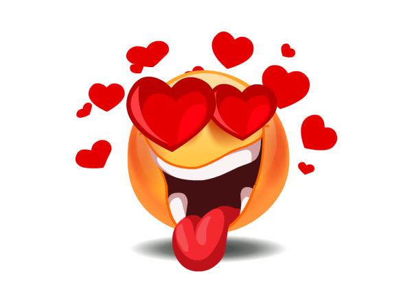 Влюбленный смайлик