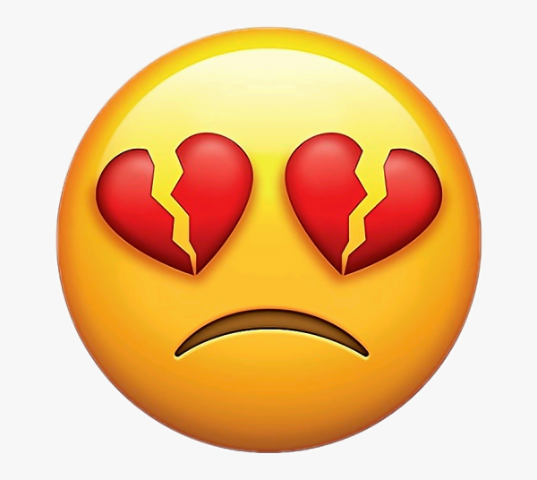 Смаильник с разбитыми сердечками