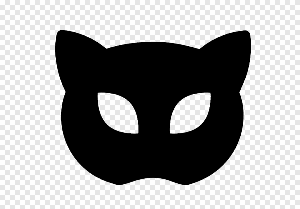 Маска черной кошки
