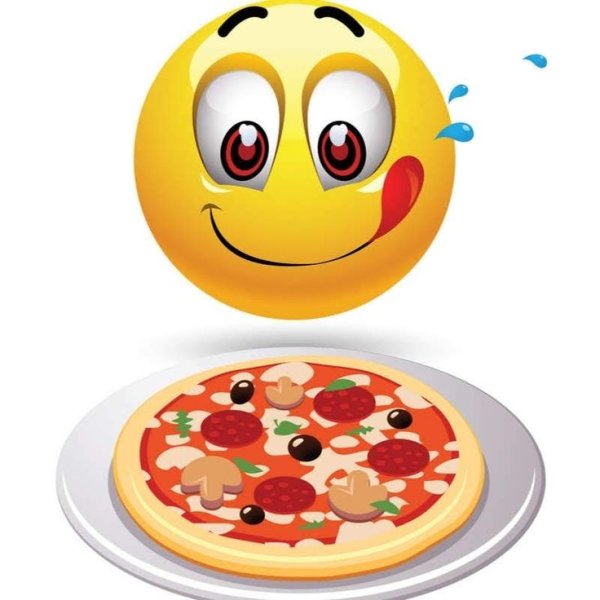 Смайлик вкусная еда