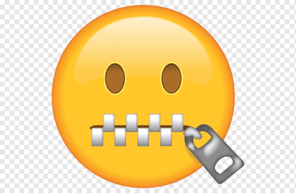 Смайлик закрывает рот