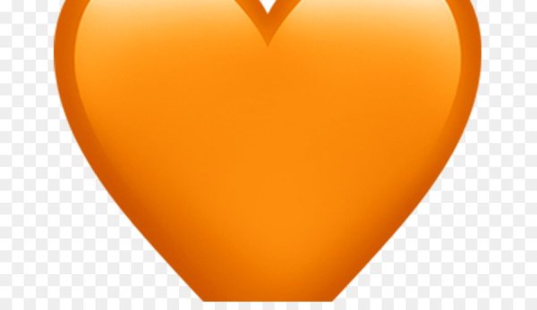 Оранжевое сердце