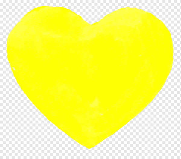 Сердечки желтого цвета