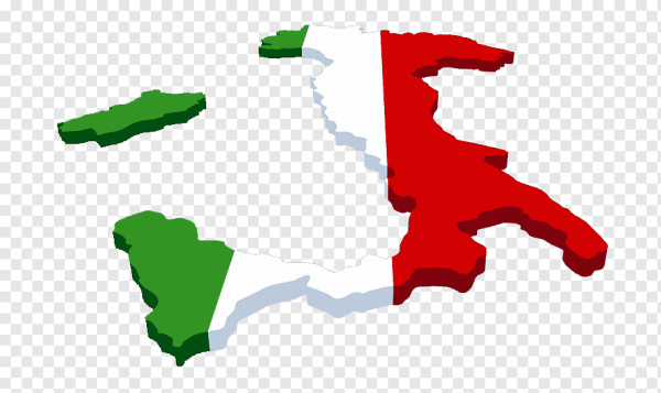 Флаг Италии на прозрачном фоне