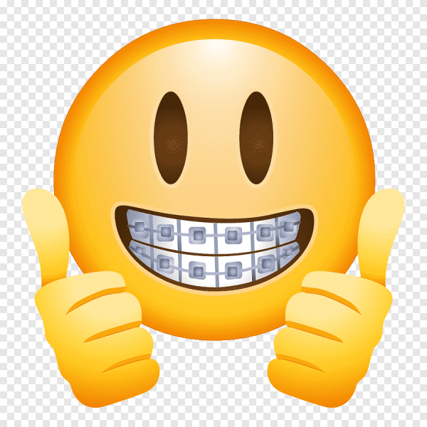 Смайлик с брекетами