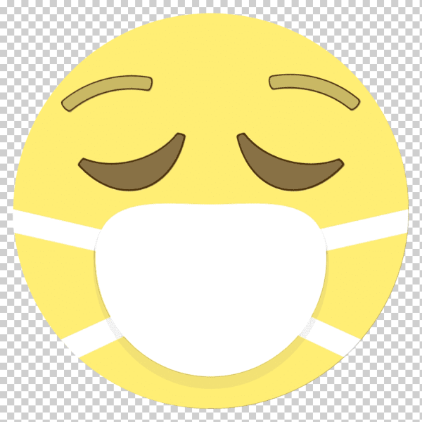 Смайлик в маске медицинской