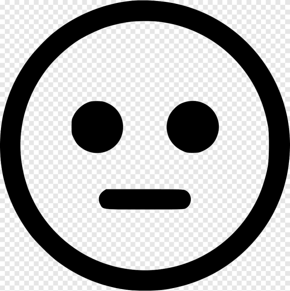 Иконка смайлик нейтральный