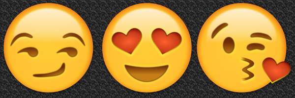 Смайлики для ватсап с поцелуями