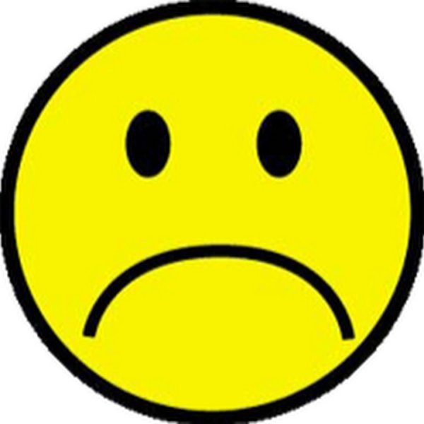 Грустный и веселый смайлик