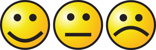 Жёлтый смайлик со знаком ?