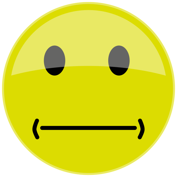Грустный смайлик