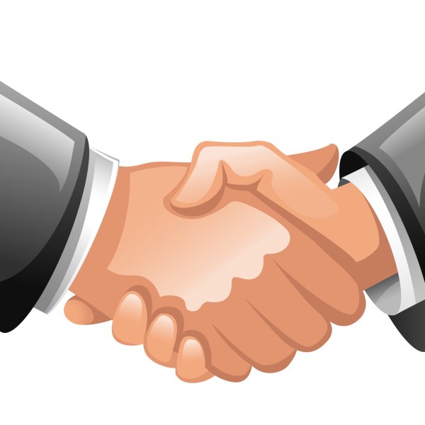 Смайлик рукопожатие на прозрачном фоне