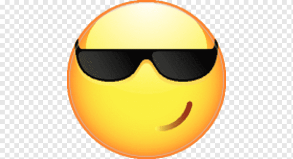 Смайлик в черных очках