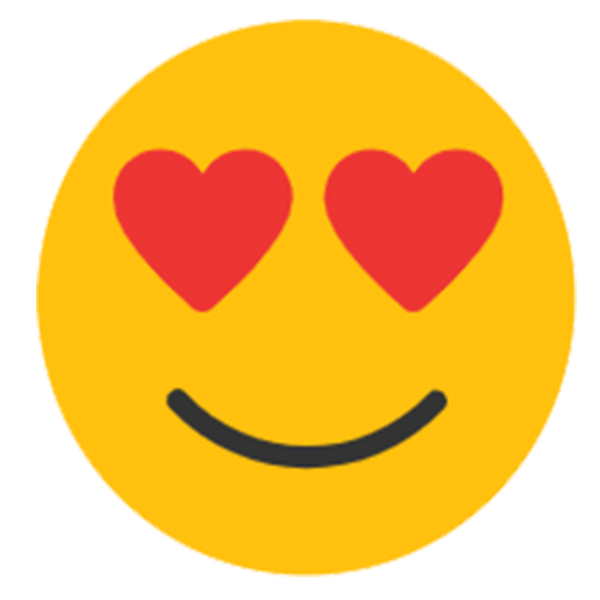 Смайлик с влюбленными глазами