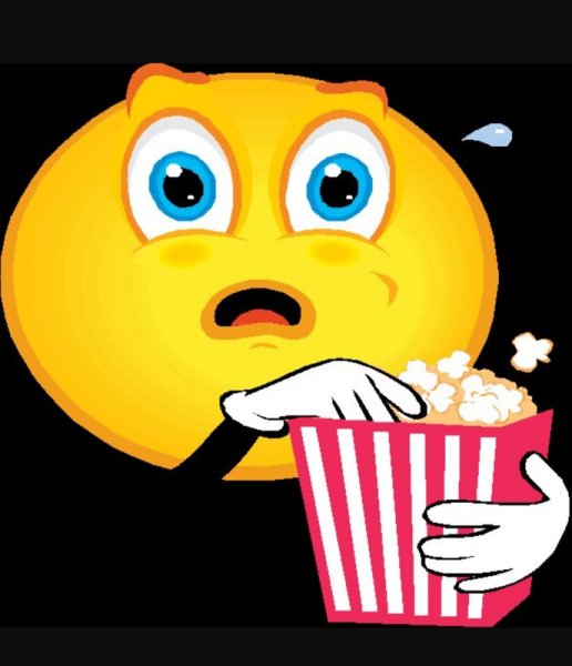 Ест попкорн