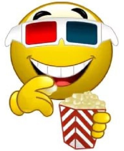 Смайлик с попкорном