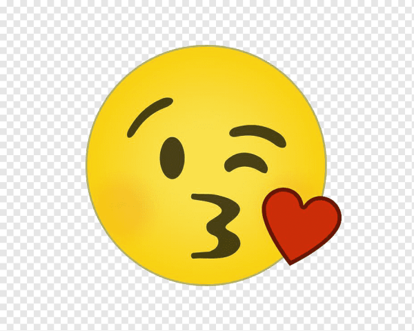 Смайлик поцелуй в щечку