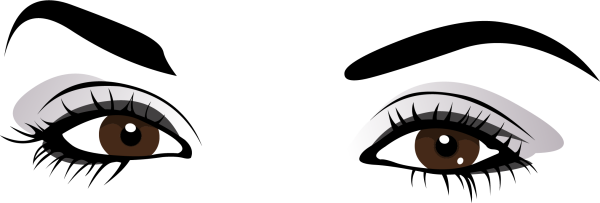 Женские глаза трафарет