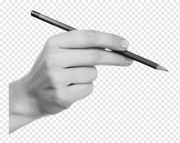 Человек держит ручку