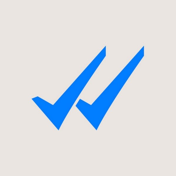 Две синие галочки