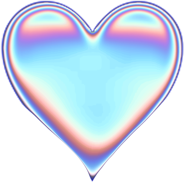 Смайлик сердечко на прозрачном фоне