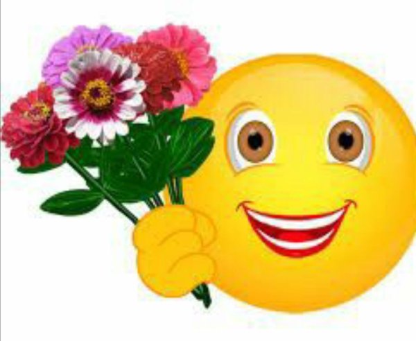 Цветочки с рожицами