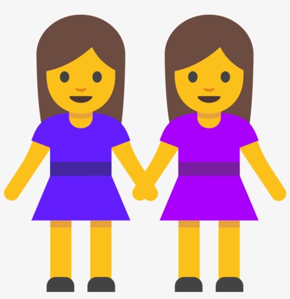 Эмодзи две девочки