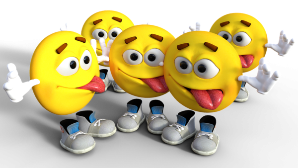 Прикольные смайлики на прозрачном фоне