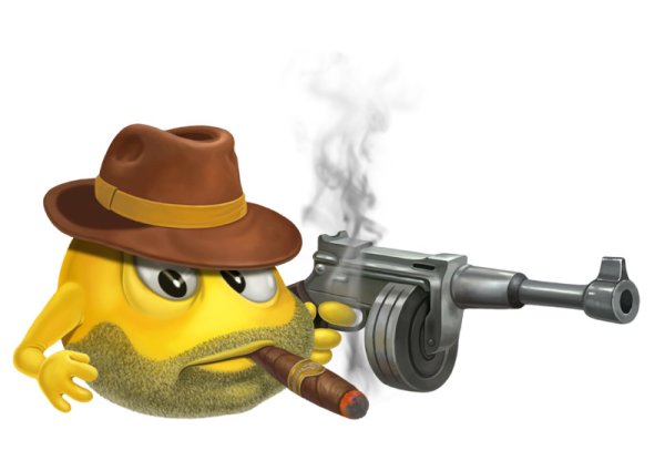 Смайлик с автоматом