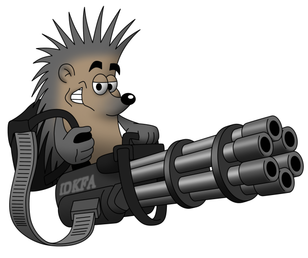 Ежик с пулеметом