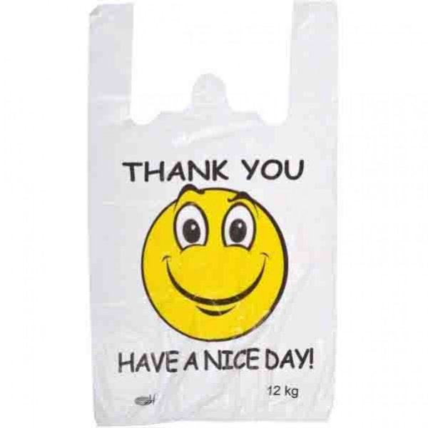 Пакет майка смайлик