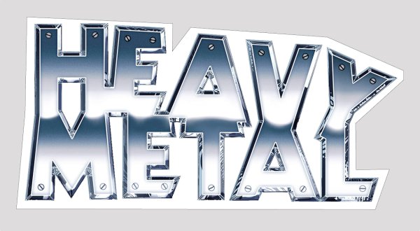 Хеви метал надпись