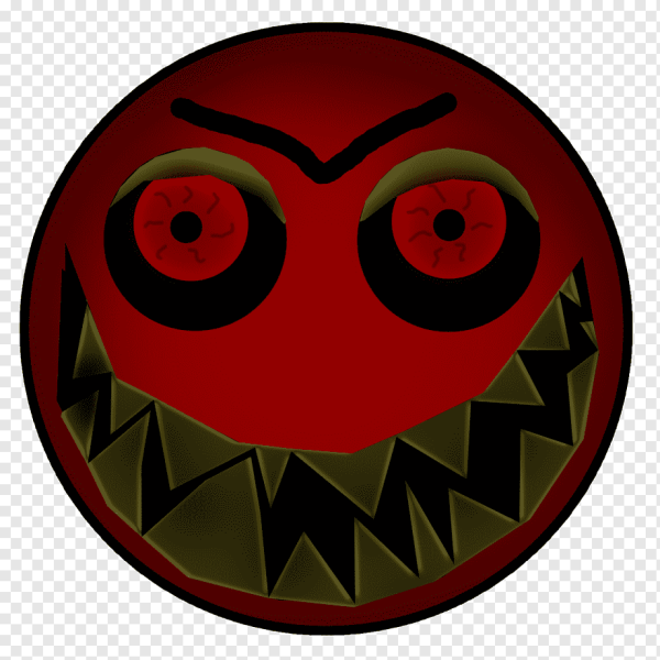 Смайлик с красными глазами