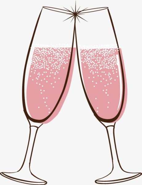 Смайл бокалы шампанского