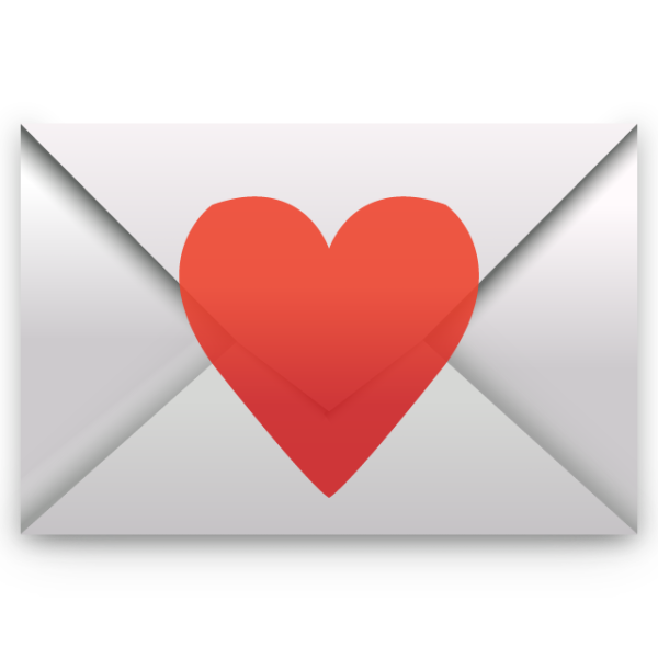 Письмо с сердечком