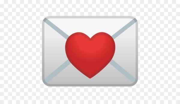 Смайлик конверт с сердцем