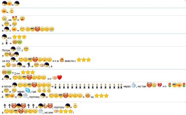 Смайлики в переписке