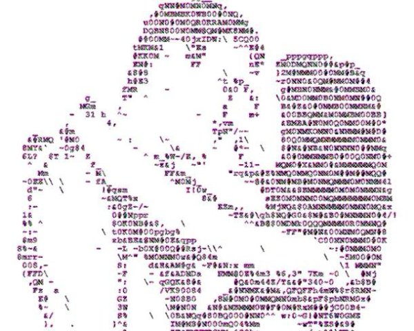 Рисунки символами