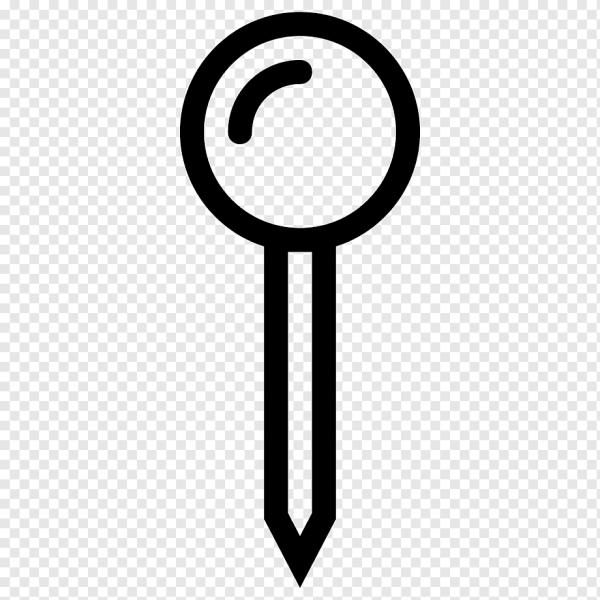 Булавка на карте пиктограмма