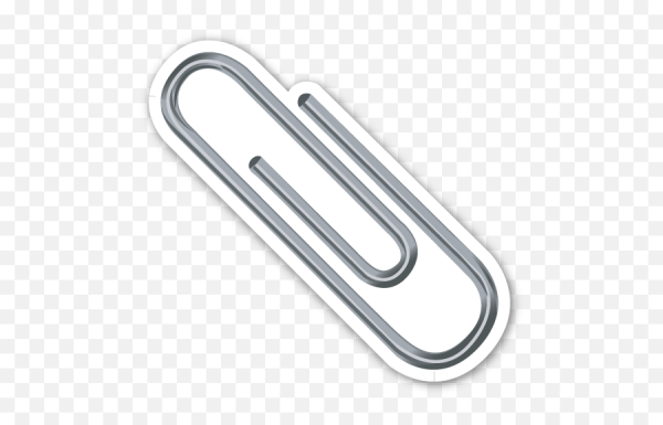 Наклейка скрепка