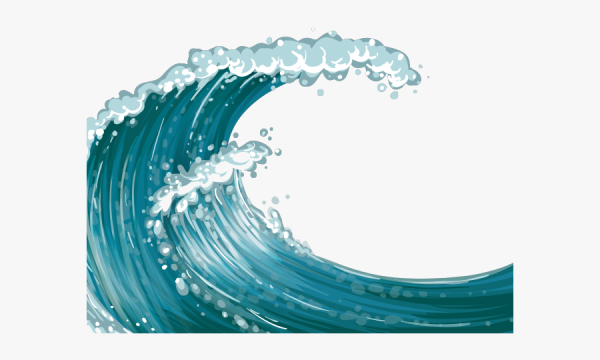 Рамка волны на прозрачном фоне