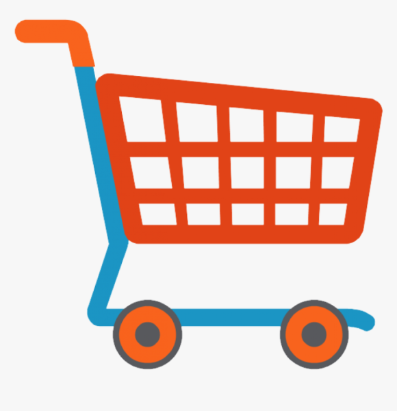 Продуктовая тележка вектор