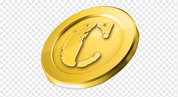 Золотая монета мультяшная