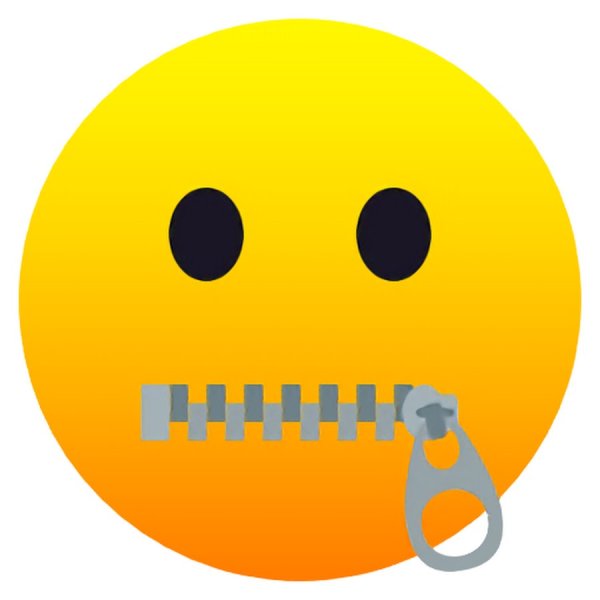 Стикер рот на замке